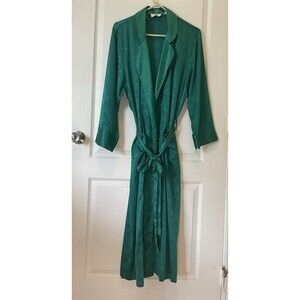 Vintage Victoria’s Secret Gold Label Emerald Green Robe Size Small